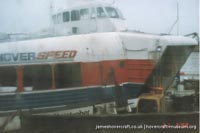 SRN4 Sir Christopher (GH-2008) being broken up at Dover